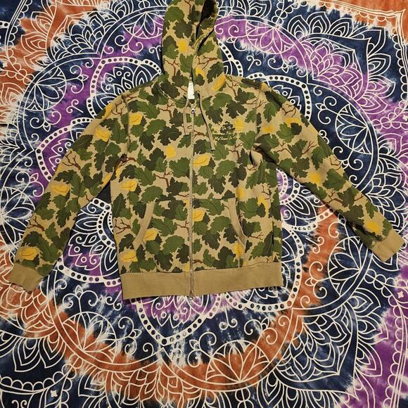 Diamond Supply Co. Skate Brand Zip Up Hoodie Camo Tiger - Picture 1 of 7
